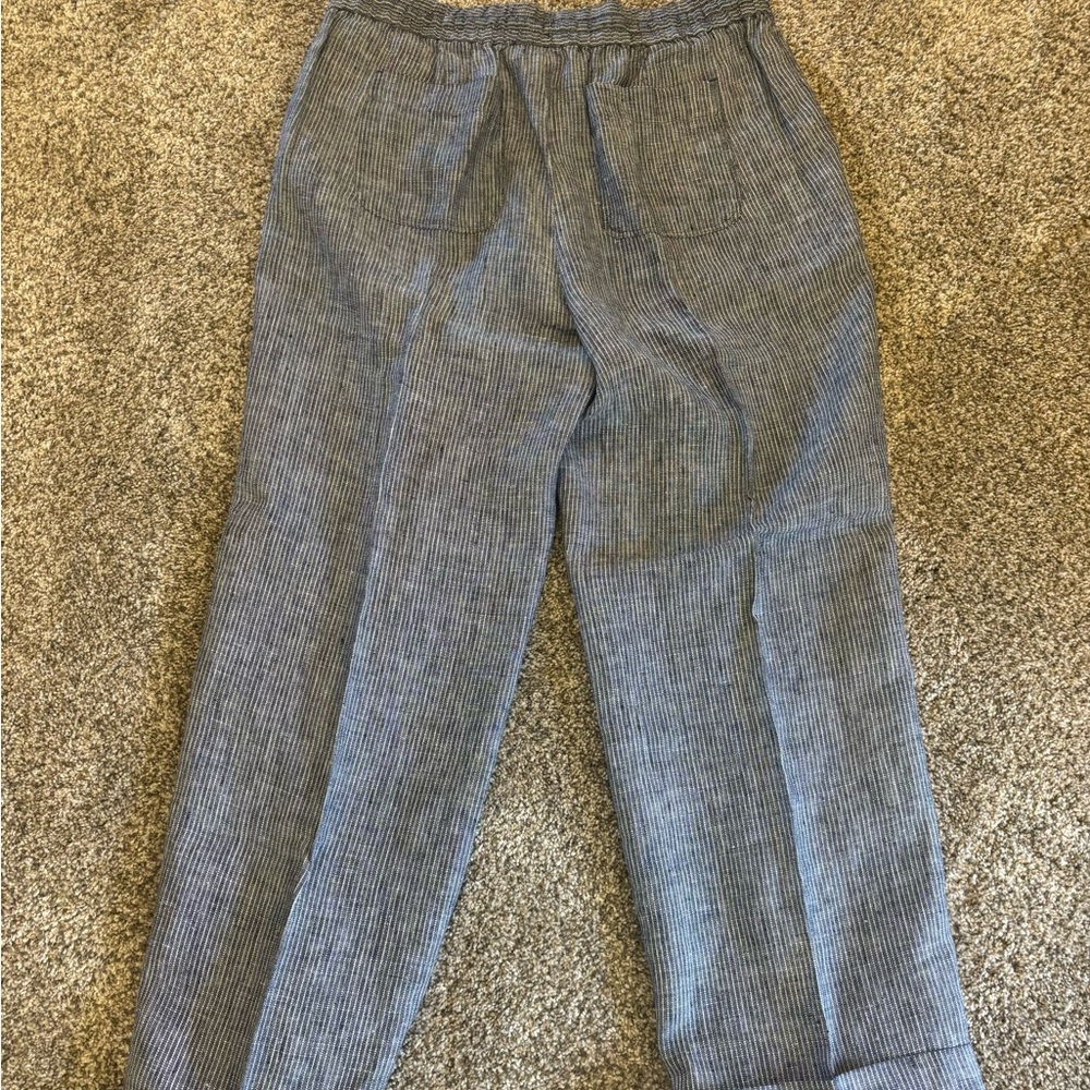 Talbots NWT Ladies Linen Pants - Size 10P 100% Linen with 4 pockets - Picture 2 of 5